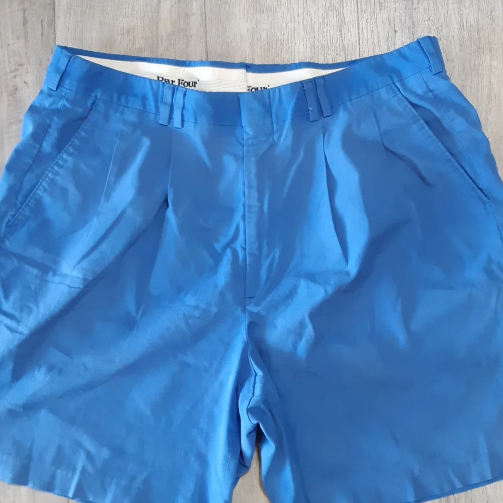 Mens Golf Shorts activewear Loungewear casual wear Blue toned PAR FOUR Sz 36